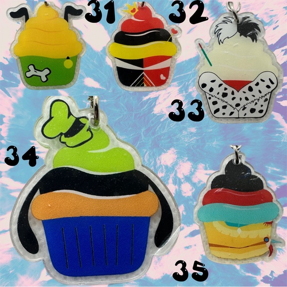 Cute Cartoon Cupcake KBK Keychains - Picture 7 of 7